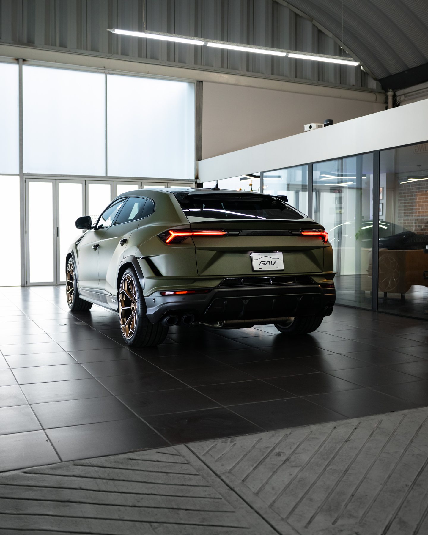 Lamborghini Urus Performante vista trasera protegido con Paint Protection Film por GAV Detailing